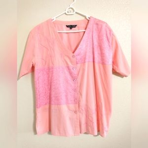 Blouse - Short sleeve Blouse - Kaaku Clothing - One Size, button up